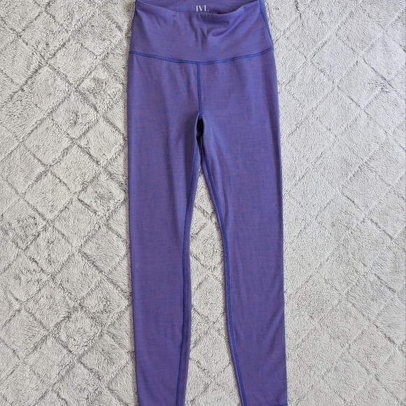 IVL Collective Active High Rise Leggings Women's 4 Purple Pink Heathered - Picture 1 of 5